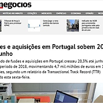 Fuses e aquisies em Portugal sobem 20% at junho